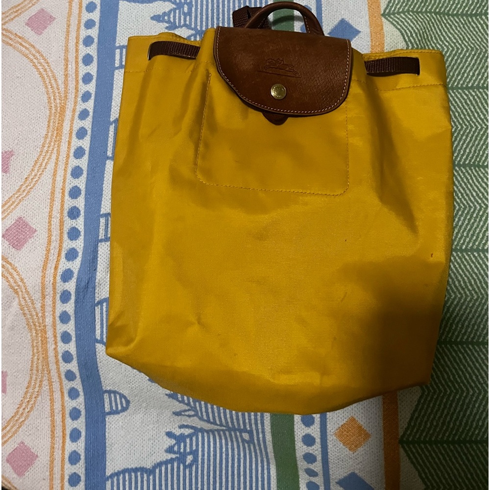LONGCHAMP x VINTAGE Sac A Dos XS in goldenrod yellow extra small backpack
